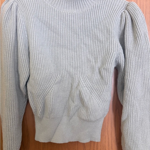Gray Ribbed Knit Sweater - Picture 2 of 2